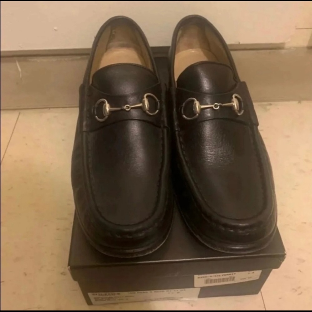GUCCI 1953 Horsebit Loafer Black & Silver Buckle